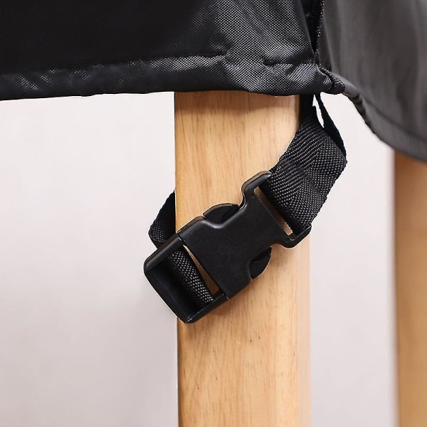 420d Svart Utendørs Vanntett Oxford Stoff Møbeltrekk Med 280*280*80cm