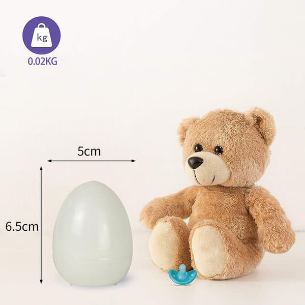 Sett med 12 glødende egg, dekorative påskeegg med nattlys