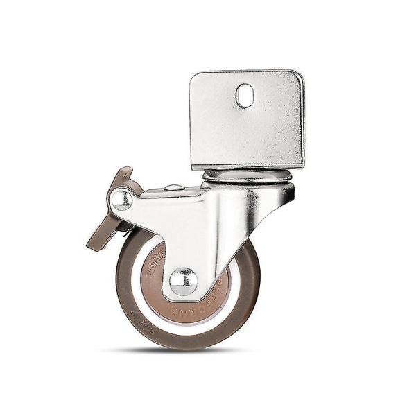 1.5 Huonekalusängyn pyörät Kaapin puristin jarrullisilla pyörillä Pehmeä kumi N0.1 22mm