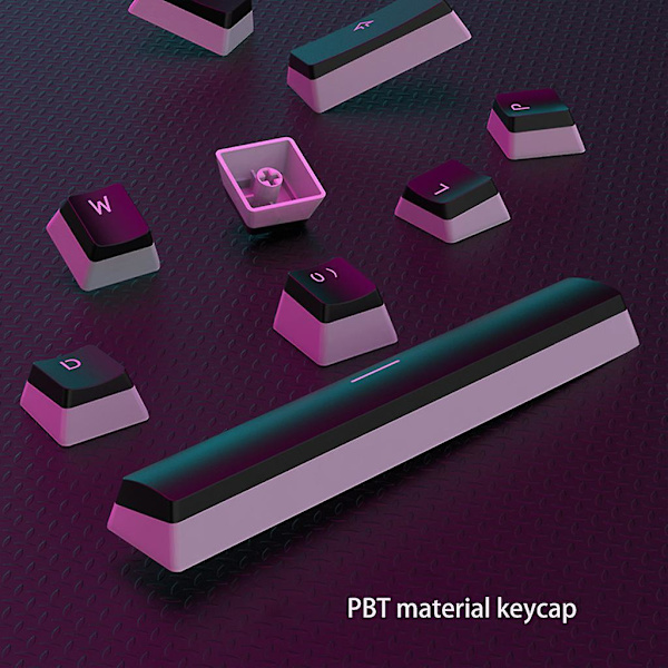 108 Keys/set Pbt Keycaps Pudding Backlight For Mechanical Keyboard Oem Profile White