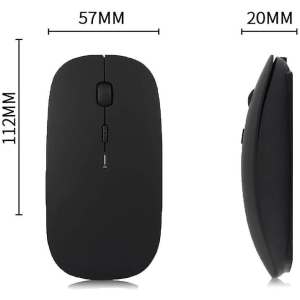 Rechargeable Bluetooth Wireless Mouse For Macbook/macbook Air/pro/ipad Black