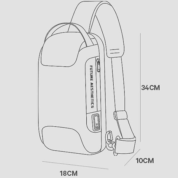 Lightweight Traveling Bag Laptop Backpack Anti Theft Crossbody Bag for Men USB Shoulder Daypack Business black