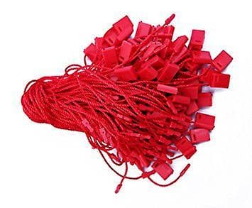 100 stk. Nylon Tråd Hengelapp Festemidler Red 100 pcs