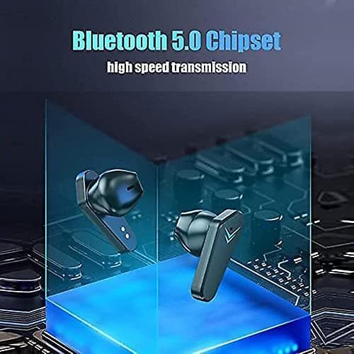Wireless Earbuds Low Latency Waterproof Mic Noise Cancelling Gaming Earbuds Bt 5.0 Touch Enabled