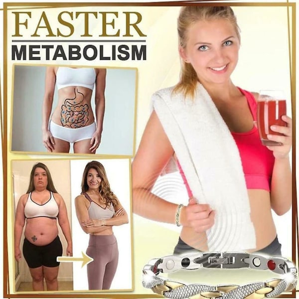 Magneettinen Slimming Health Dragon -rannekoru, terapia, painonpudotus, verenkierto Black