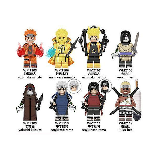 Naruto Series Naruto Building Blocks Minifigure Children Assembling Toys-1