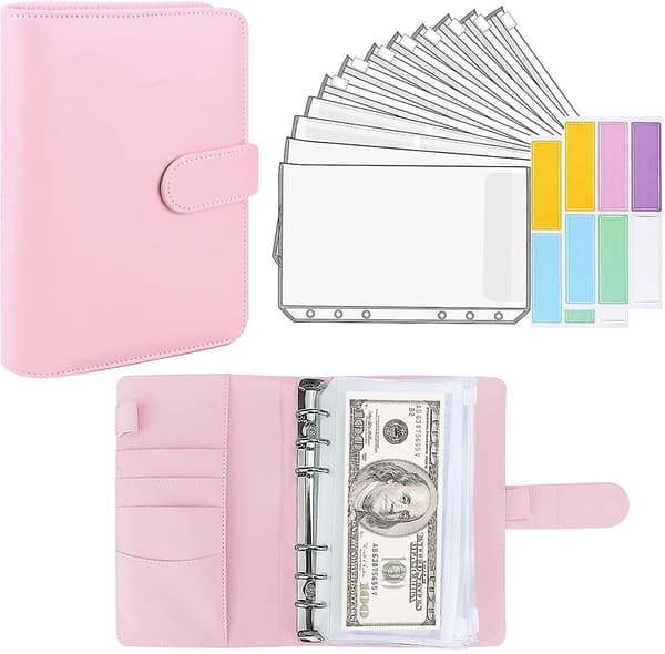 Budgetplanlægger Kontantbinder Kuvert Purple-14pcs