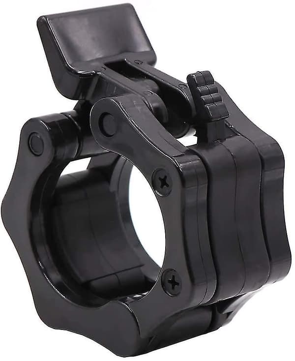 Weight Bar Collars, Locking 2 Inch Barbell Clamps black