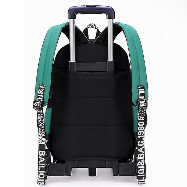 Yyh-trolley School Bag Big Wheel Climbing Stairs Backpack Elementary School Backpackyellow