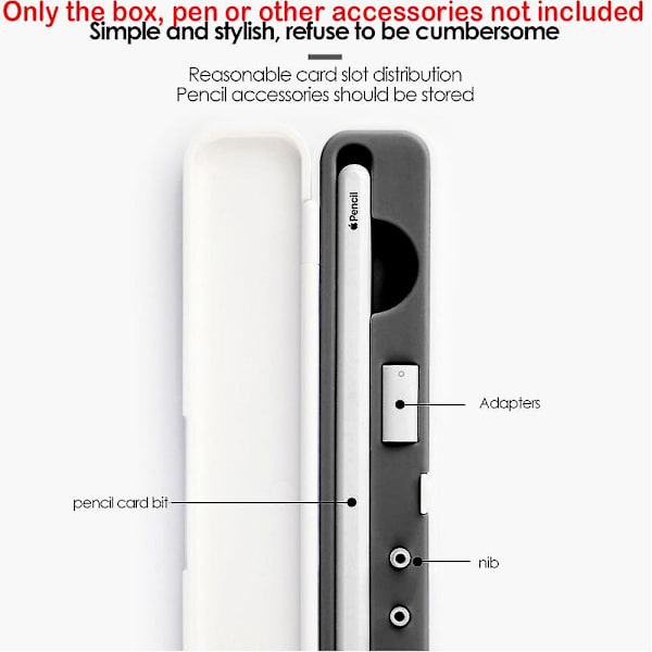 Etui til Apple Pencil White-Black