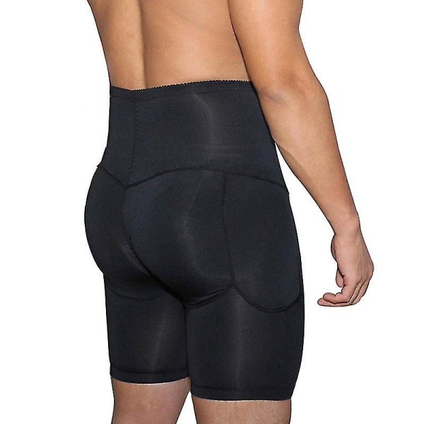 Men Butt Lifter Padded Underwear Buttocks Booster Enhancer Hip Shaper Boxer Shorts M