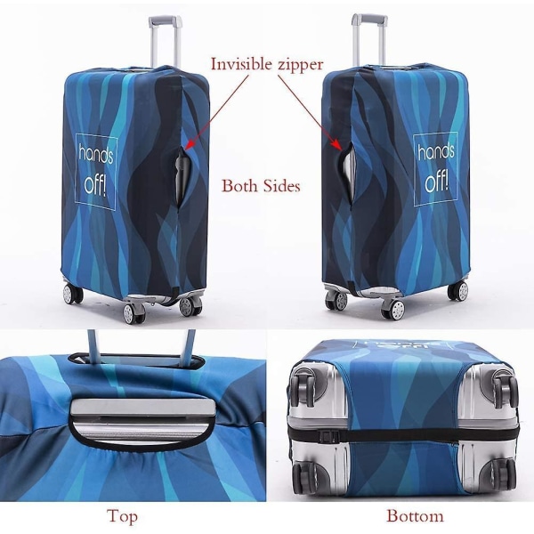Luggage Cover Washable Suitcase Protector Anti-scratch Suitcase Cover Fits 18-32 Inch(autumn Leaves, S) COLOR3 M