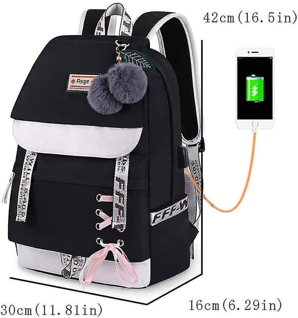 School Backpack Girls Satchels With Ergonomic Design Waterproof