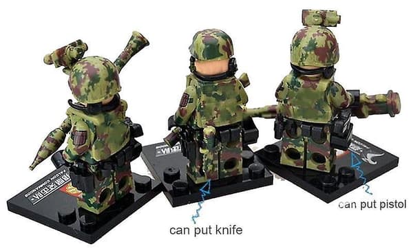 Falcon Commando Minifigure Assembling Doll Toy Military Building Blocks 6pcs