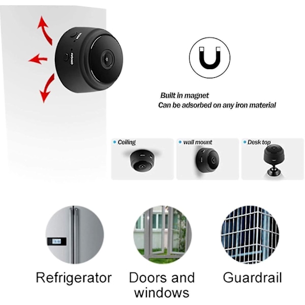 1080p Wifi Mini Wireless Motion Detection Camera Surveillance Camera Camcorder Night Vision