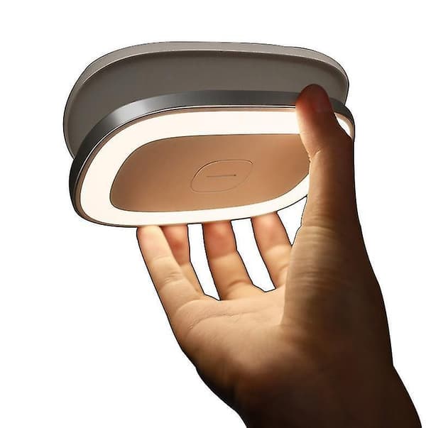 USB Genopladelig Magnetisk LED Lampe, Touch Sensor Bil Loftlys Til Læsning (Sort)