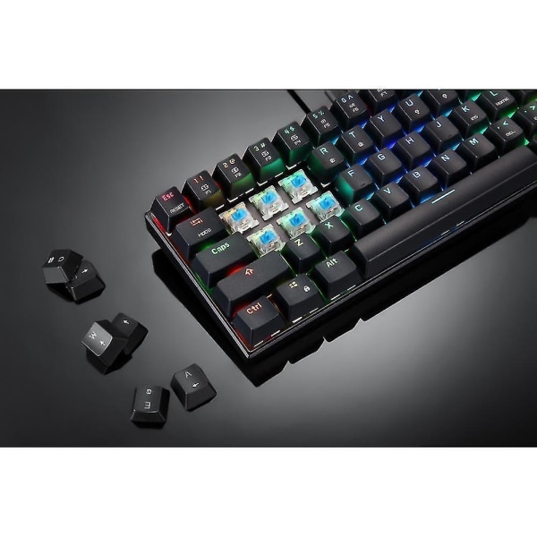 Ck62 Bluetooth Wired Mechanical Gaming Keyboard 61 Keys For Tablet Laptop Smartphone Motospeed black