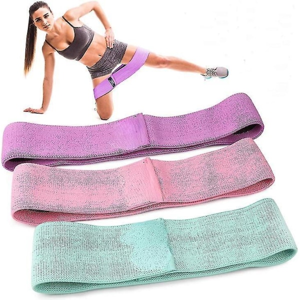 Resistance Bands  Exercise Bands With Non-slip Design For Hips & Glute Purple S