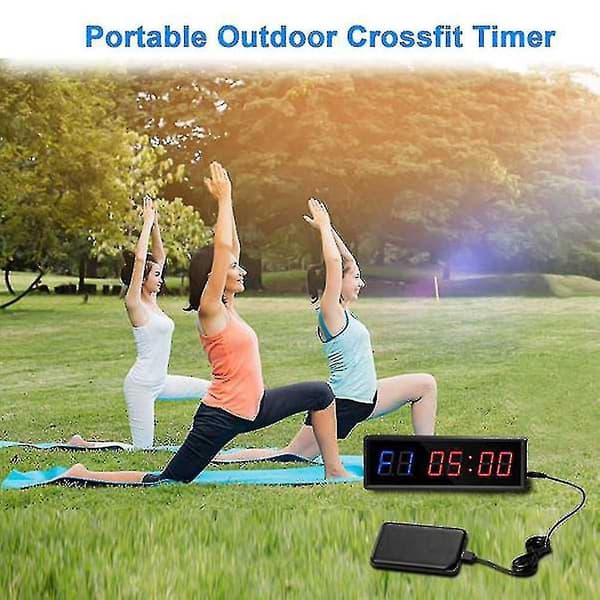 Gym Timer,led Interval Timer,digits Down/up Clock Stopwatch For Home