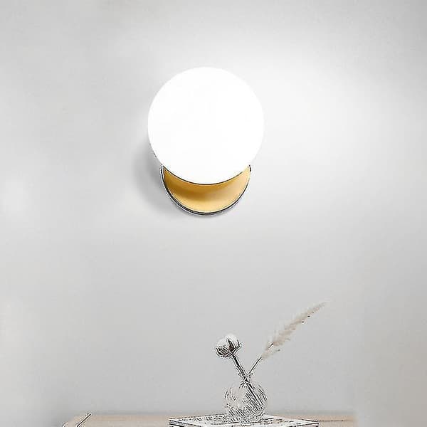 Wall Moon Glass Lamp Iron Modern Decorative Stairs Light