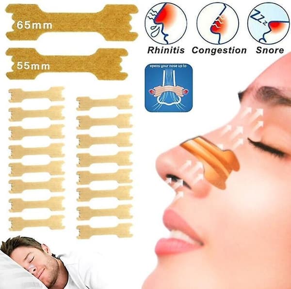 50 Pcs Breathe Nasal Strips Right Way Stop Snoring Anti Snoring Strips 50pcs 66*19