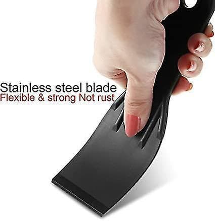 Black Plastic Putty Knife Set Flexible Paint Scrapers Tool For Spackling, Patching, Decals, Wallpape