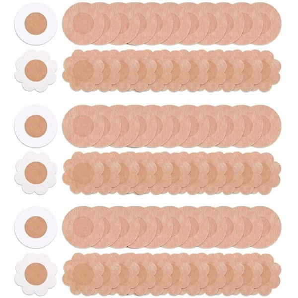 50 par Brystvortebeskyttere Komfortable Engangs Non-woven Nippelbeskyttere