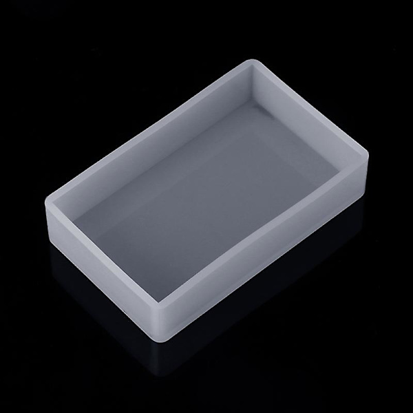Silikoneform DIY Firkant Rektangel Epoxy Resin Spejl Håndværk Smykker Dekoration C
