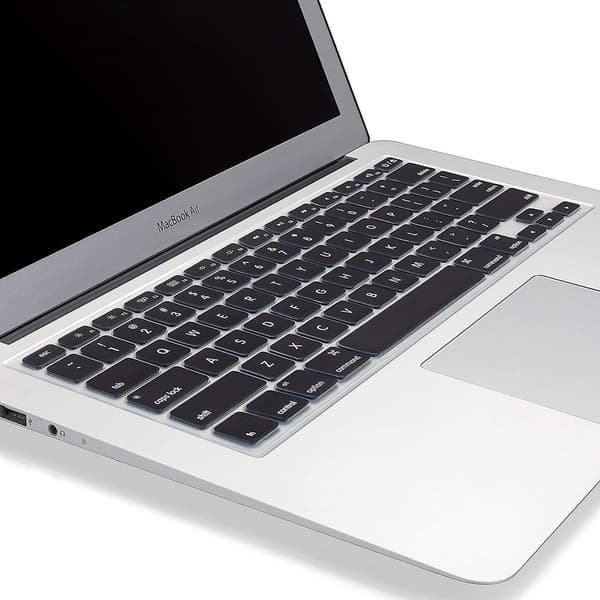 Macbook Keyboard Cover Compatible With Older Version Macbook Pro 13, 15, 17 Inch Black