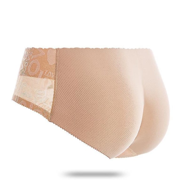 Dametruser med polstring for å løfte baken, formet for å gi en større rumpe Low-waist 188beige-A XL