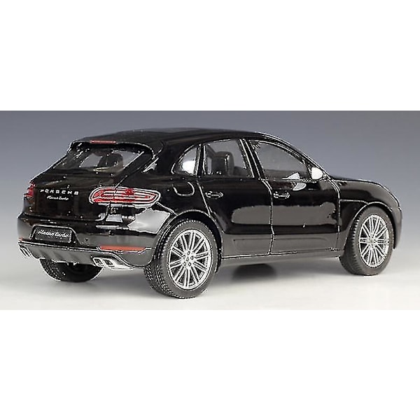 Xdkj 1:24 Porsche Macan Legeringsbil Modell Simuleringsbil Dekor Samling Gave Leke Die(svart)