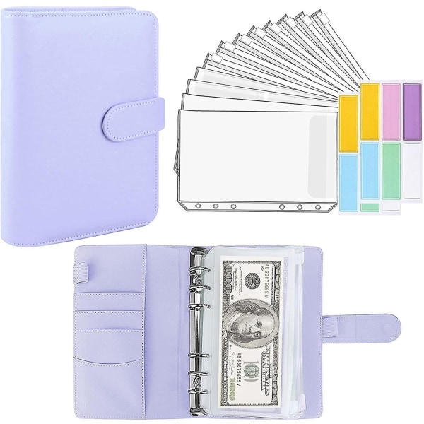 Budgetplanlægger Kontantbinder Kuvert Purple-14pcs