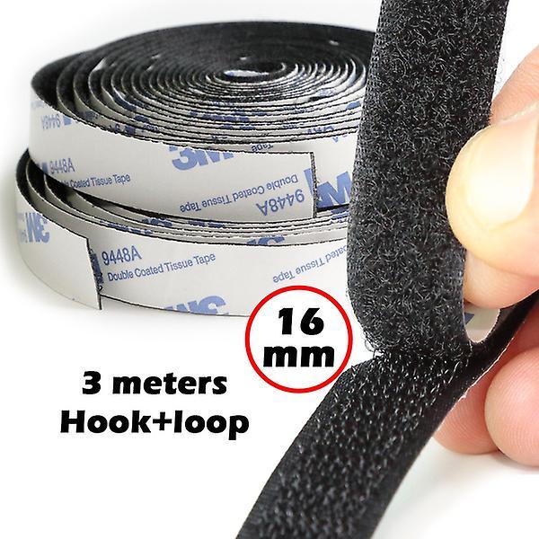 3m Tape 16mm Width Strong Self Adhesive Velcro Tape Hook And Loop Tape Fastener Sticky Home Diy Tools 3meters/roll