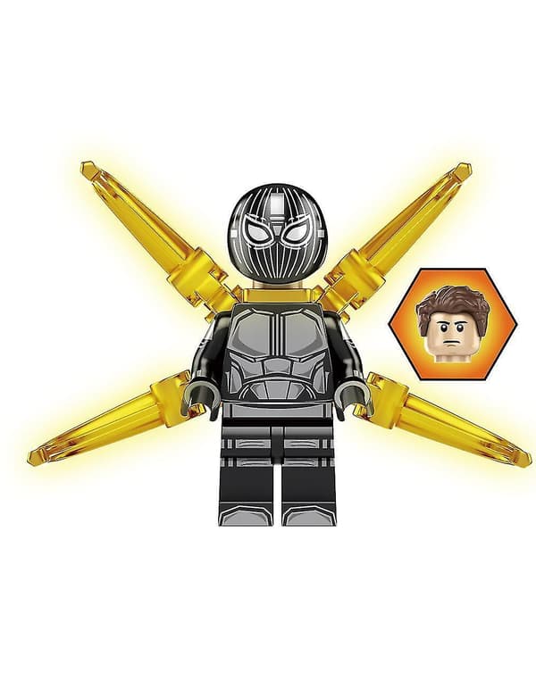 9pc Spiderman Puzzle Boy Small Particle Building Block Minifigure