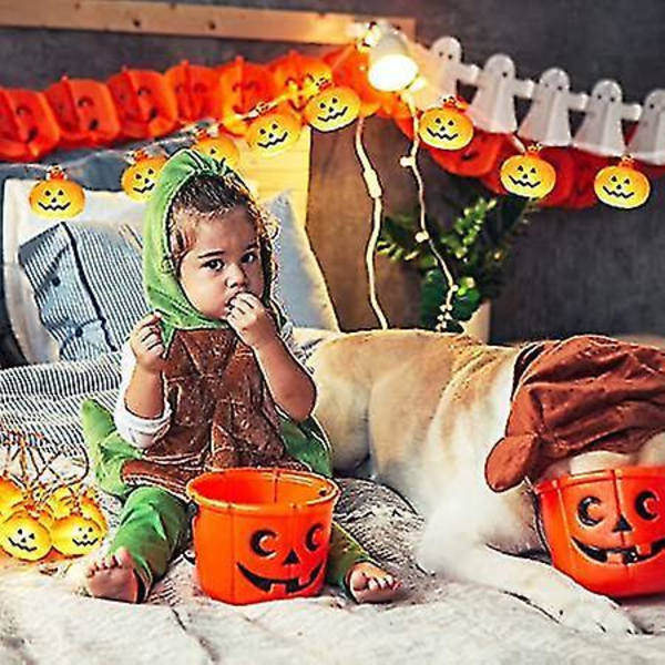 Halloween String Lights,20 Led Halloween Decorations Lights Battery Operated
