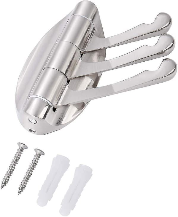 Kleskrok, Solid Metall Roterbar Krok Sammenleggbar Sving Kleshenger