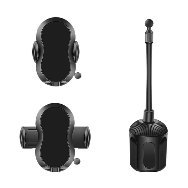 Car Phone Stand Self-locking Multifunctional Memory Hose Auto Cup Cradle Phone Navigation Holder For Lorry Yellow