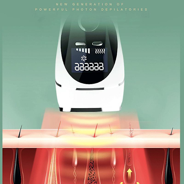 Professionel smertefri IPL epilator til kvinder Permanent pulserende lysenhed Laser epilator maskine Ansigt Krop Kvinde Hårfjerning Rose Red