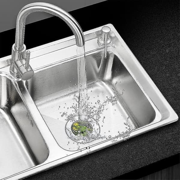 2 Pcs Kitchen Sink Strainer Basket Stainless Steel Sink