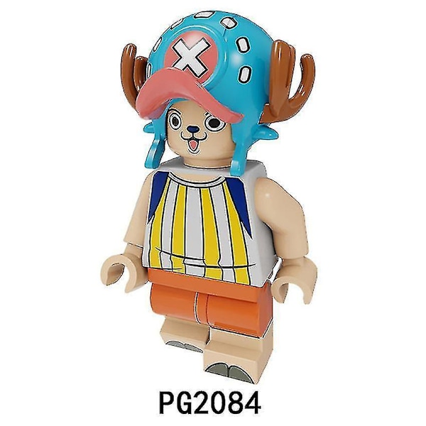 8 stk. One Piece Luffy Sauron Sanji Samlede Byggeklods Minifigur Legetøj