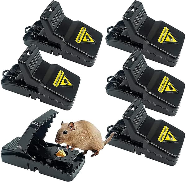Reusable Mouse Trap 6 Pack Mouse Traps For Indoors And Outdoors That Kill Instantly Quick Effective And Highly Sensitive Rodent Catcher
