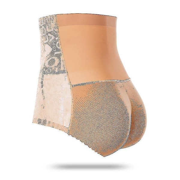 Dametruser med polstring for å løfte baken, formet for å gi en større rumpe High waist 389beige M