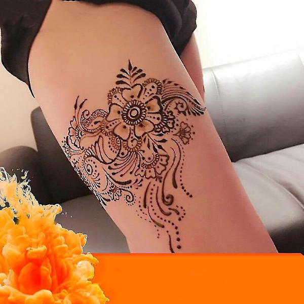 Luonnollinen käyttövalmis henna tahna hiusväri hiuskartio punaruskea