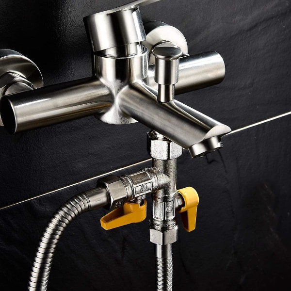 3-way valve showerhead and showerhead shower arm