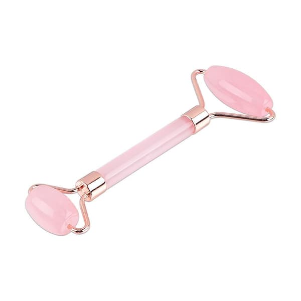 Facial Roller Massager Face Lifting Slimming Face Massage Natural Rose Resin Roller Gua Sha Set Guasha Scraper A