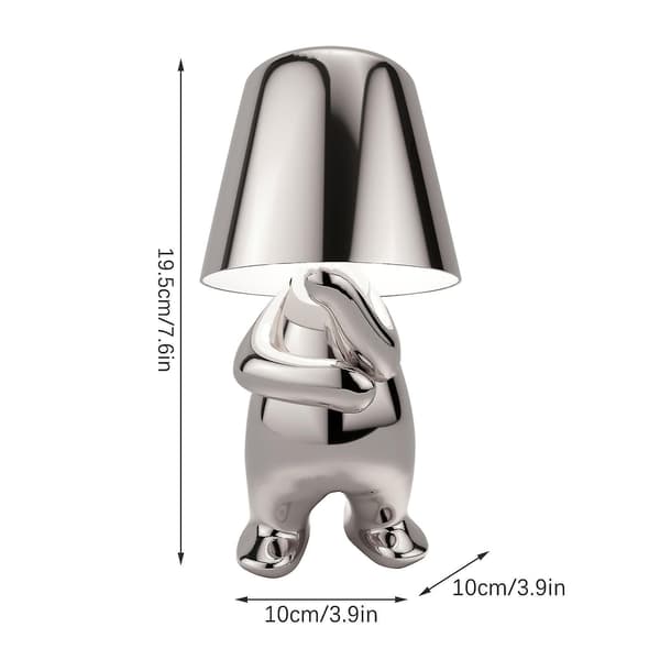 Little Golden Man Led Table Lamps Touch Control Dimmable Lamp Bar Night Light Silver