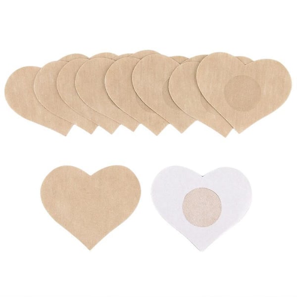 1/5pair Nipple Pasties Nipple Covers Women Adhesive Disposable Breathable Invisible Sticky Heart shaped 5 Pairs