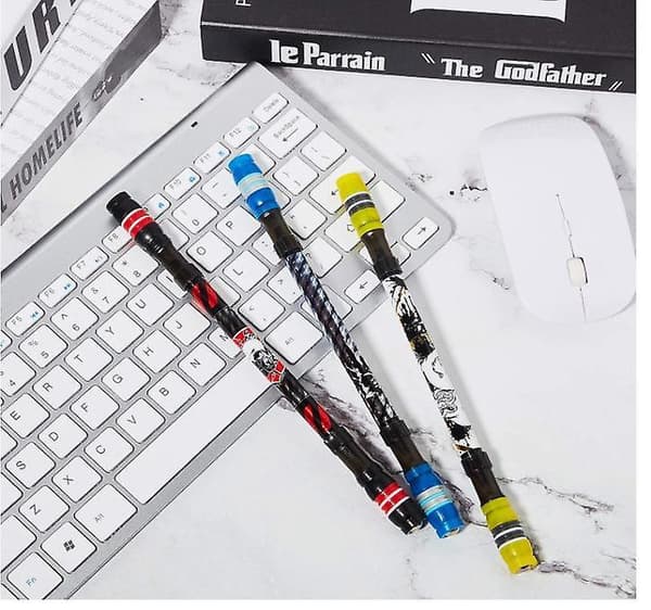 Spinning Pen Rolling Finger Rotating Pen Non Slip Coated COLOR 2