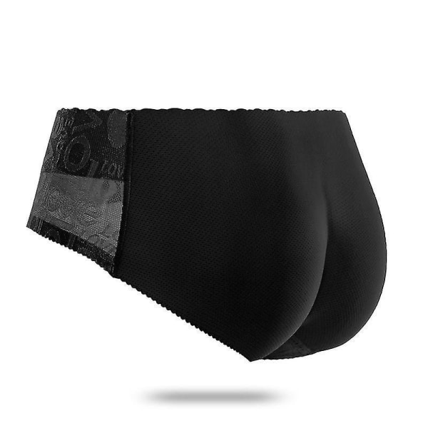 Dametruser med polstring for å løfte baken, formet for å gi en større rumpe Low-waist 188black-A L