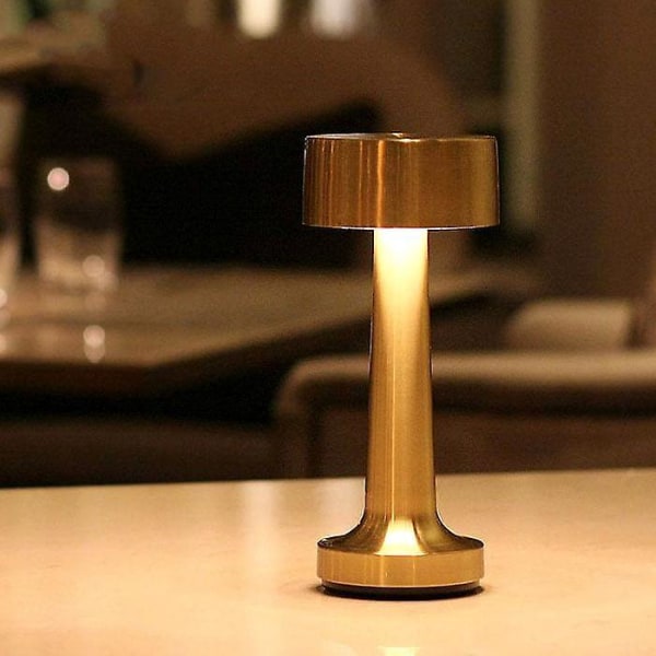 Touch Sensor Bar Rechargeable Table Lamps Gold